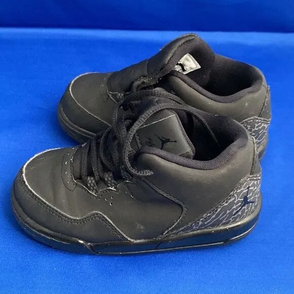 Jordan Flight Origin 2 BLACK Basketball Shoes for Toddler-Baby