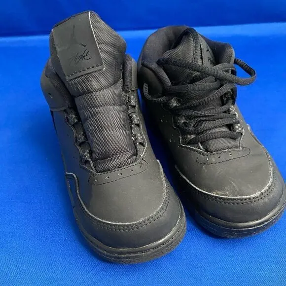 Jordan Flight Origin 2 BLACK Basketball Shoes for Toddler-Baby