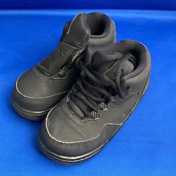 Jordan Flight Origin 2 BLACK Basketball Shoes for Toddler-Baby