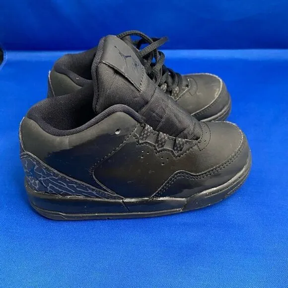 Jordan Flight Origin 2 BLACK Basketball Shoes for Toddler-Baby