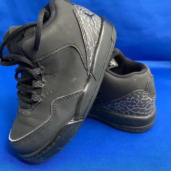 Jordan Flight Origin 2 BLACK Basketball Shoes for Toddler-Baby
