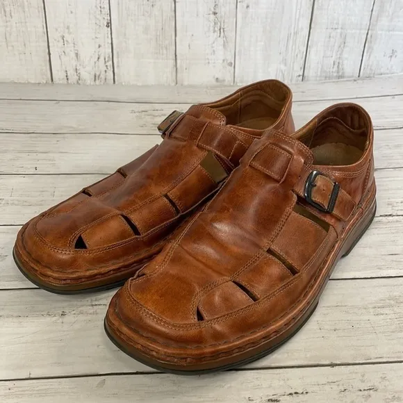 Josef Seibel Whiskey Brown Fisherman Sandals