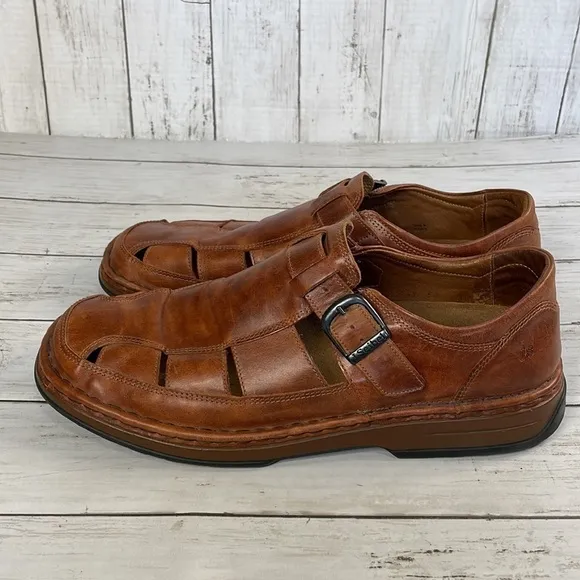 Josef Seibel Whiskey Brown Fisherman Sandals