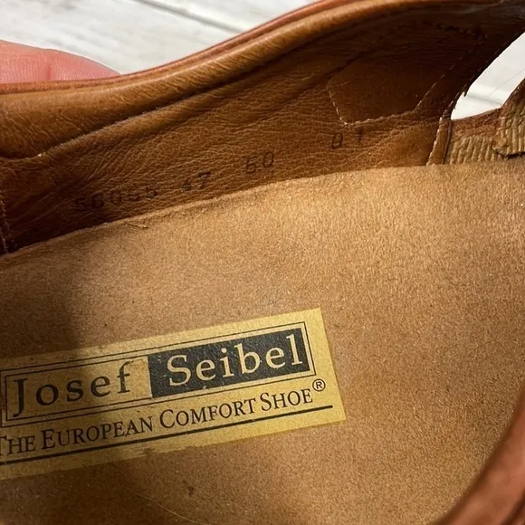 Josef Seibel Whiskey Brown Fisherman Sandals
