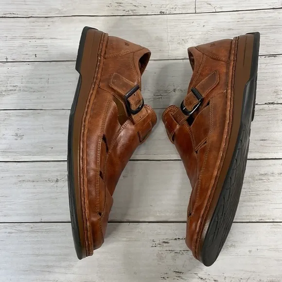 Josef Seibel Whiskey Brown Fisherman Sandals
