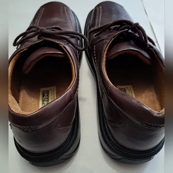 Josef Siebel Classic Brown Leather Lace Up Oxford    Size 11.5 (45)EUR