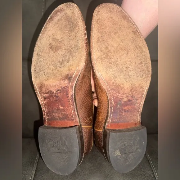 Justin 3425 Mens Western Cowboy Two Tone Boots Size 11 D