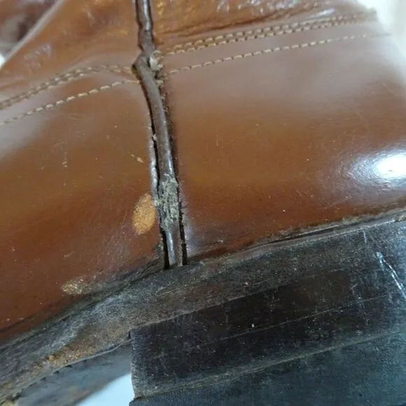 Justin 3802 Men Roper Boots Size 7 1/2C Made In the USA