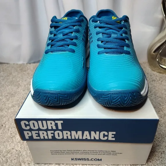K-Swiss Blue Athletic Shoes Gradient Design