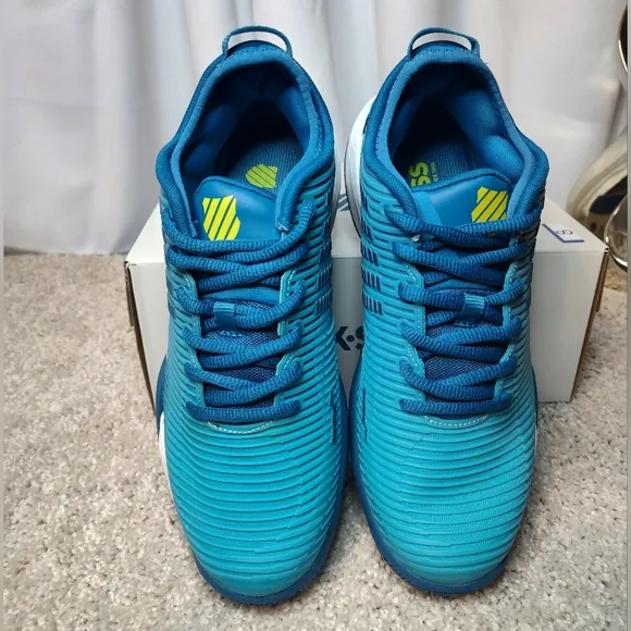 K-Swiss Blue Athletic Shoes Gradient Design