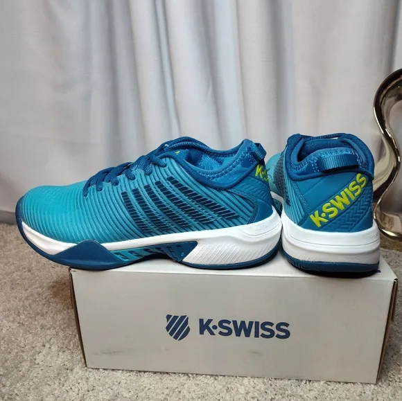 K-Swiss Blue Athletic Shoes Gradient Design