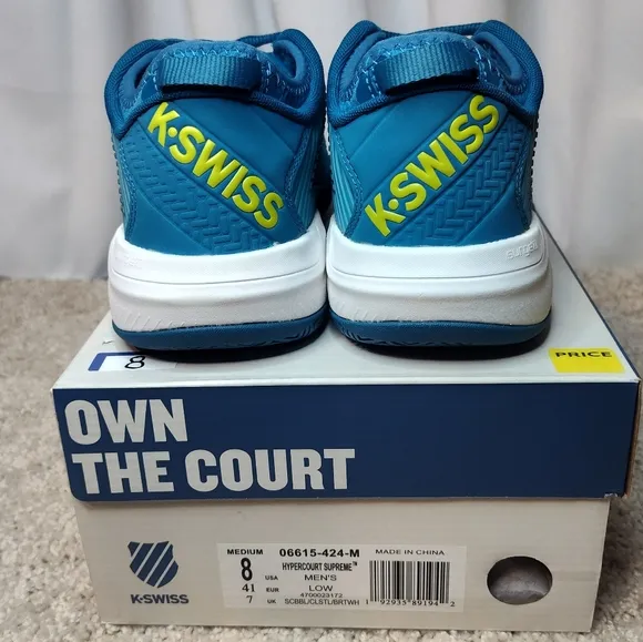 K-Swiss Blue Athletic Shoes Gradient Design