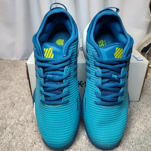 K-Swiss Blue Athletic Shoes Gradient Design