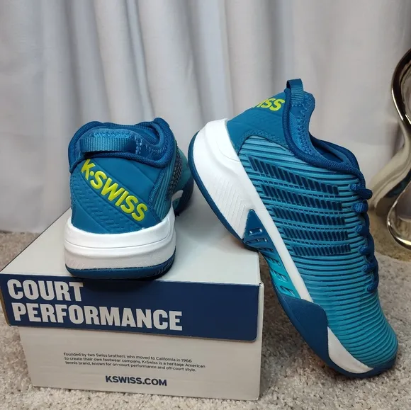 K-Swiss Blue Athletic Shoes Gradient Design