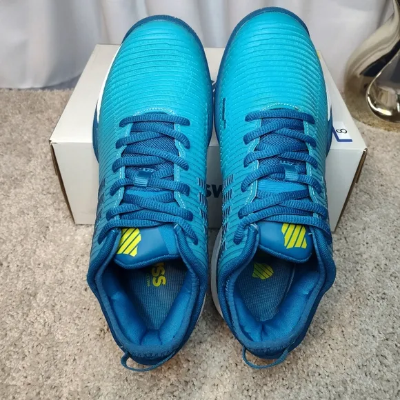 K-Swiss Blue Athletic Shoes Gradient Design