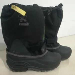 Kamik Boy's Waterbug 5 Insulated Waterproof Boots SC4 Black US: 5