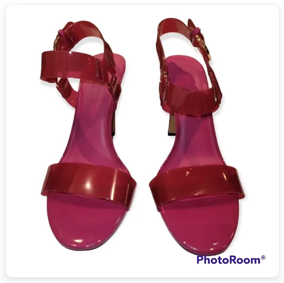 KARL LAGERFELD PARIS Cieone Clear Vinyl Ankle Strap Dress Sandals