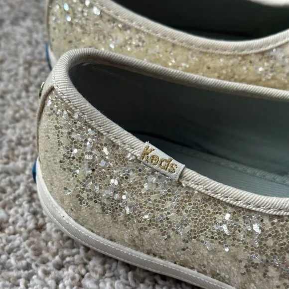 keds x kate spade champion glitter sneakers 🤍 7.5