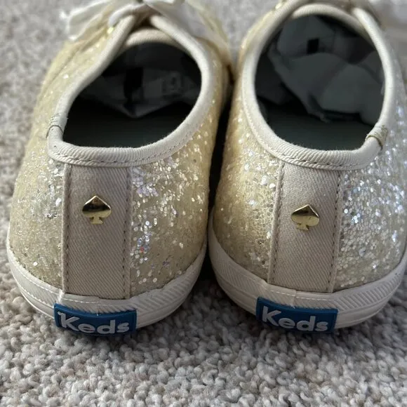 keds x kate spade champion glitter sneakers 🤍 7.5