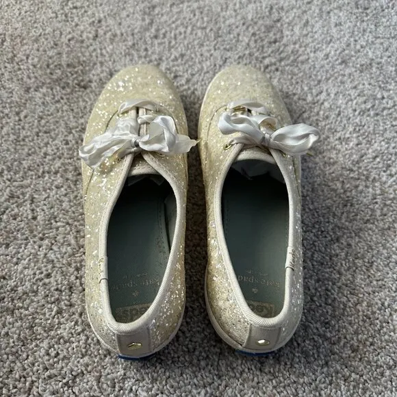 keds x kate spade champion glitter sneakers 🤍 7.5