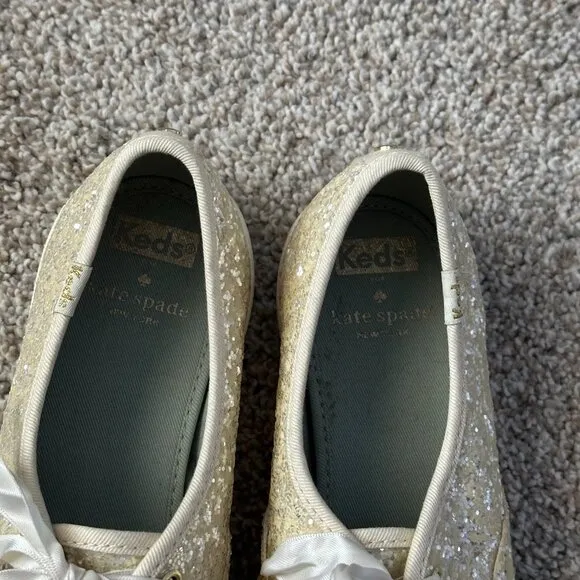 keds x kate spade champion glitter sneakers 🤍 7.5
