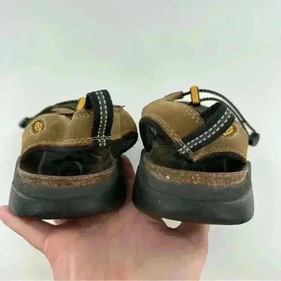 Keen mens sandals 9.5 40 brown nubuck leather outdoors walking gorpcore hiking