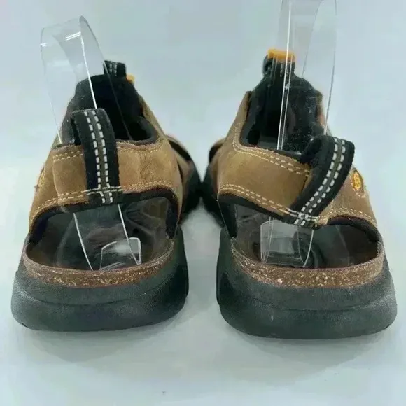 Keen mens sandals 9.5 40 brown nubuck leather outdoors walking gorpcore hiking