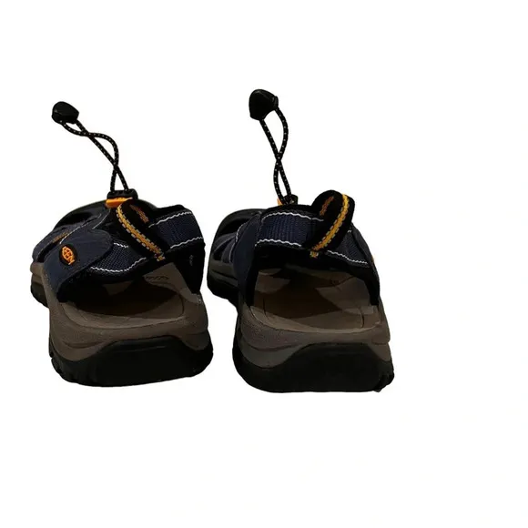 Keen Newport Sandals Closed Toe Sandals Navy Bungee Tie Size 7.5