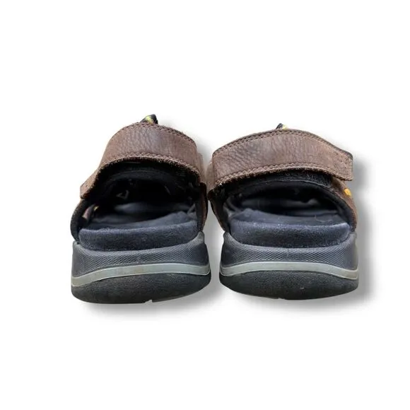 Keen Rialto Closed Toe Waterproof Brown Leather Sandals Men's size 8.5