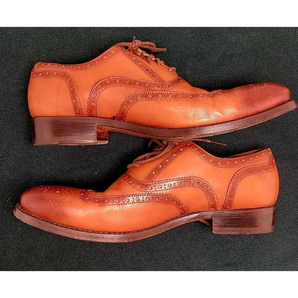Kemal Tanca Leather Classic Shoes - Men's Size 42.5 (USA-9.5)