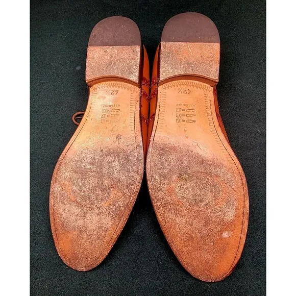 Kemal Tanca Leather Classic Shoes - Men's Size 42.5 (USA-9.5)
