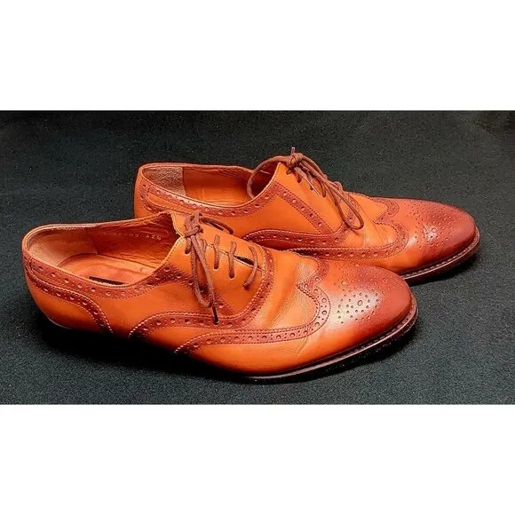 Kemal Tanca Leather Classic Shoes - Men's Size 42.5 (USA-9.5)
