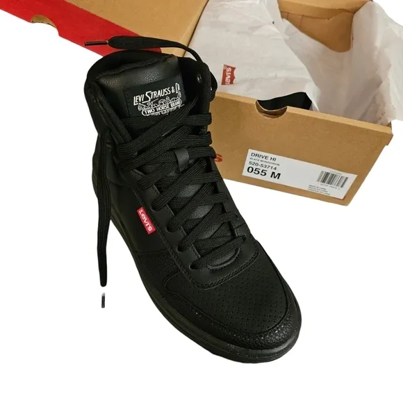 Kids' Levis Little Kids Drive Hi Top Sneakers•Size 5.5 M