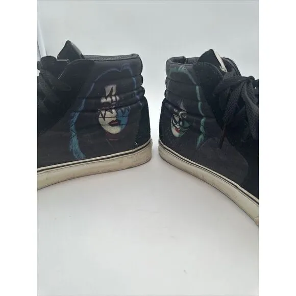 KISS Army Vans SK8 Hi Top Solo Album Faces Skateboard Sneaker Shoes Mens 9.5