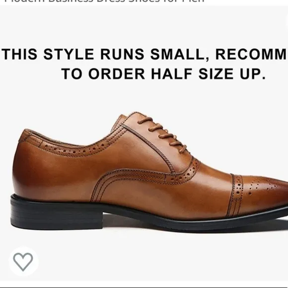 La Milano Mens Leather Cap Toe Lace up Oxford Classic Modern Business Sh…
