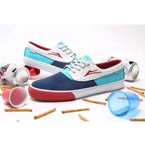 Lakai Camby Workaholics Blue White Red Men's Size 10 Skate Shoes Gotta Be Fresh