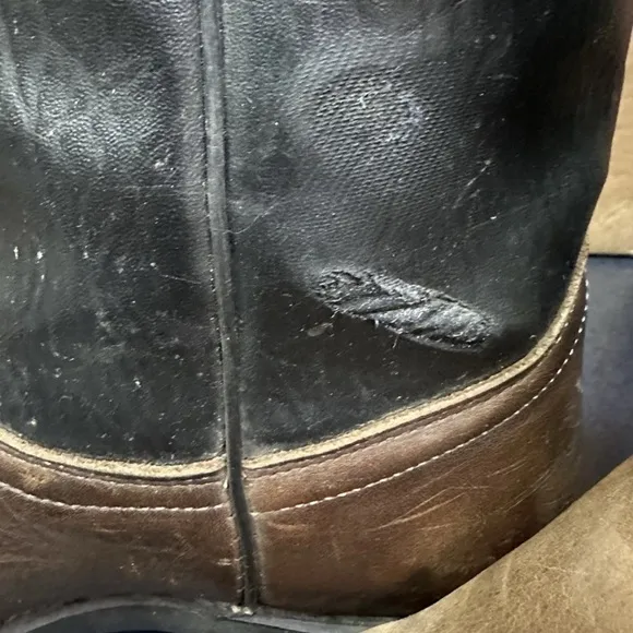 Laredo Cowboy Boots Men Size 10.5 D Made In USA Workwear Leather Western