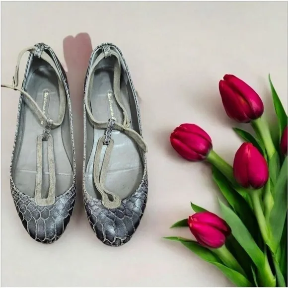 Les Prairies de Paris - Grey Flat ballerinas Size EU 37/US 6.5