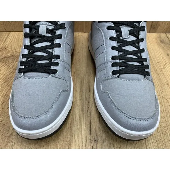 Levis Hi Top Sneaker Shoes Mens Size 9 Gray Black White Hip Hop 51028402G1