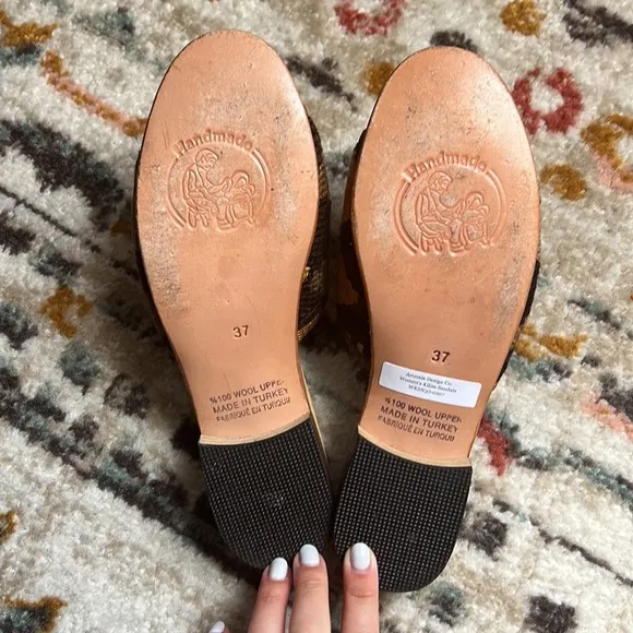 LIKE NEW Artemis Design Co. Kilim Slide Sandals