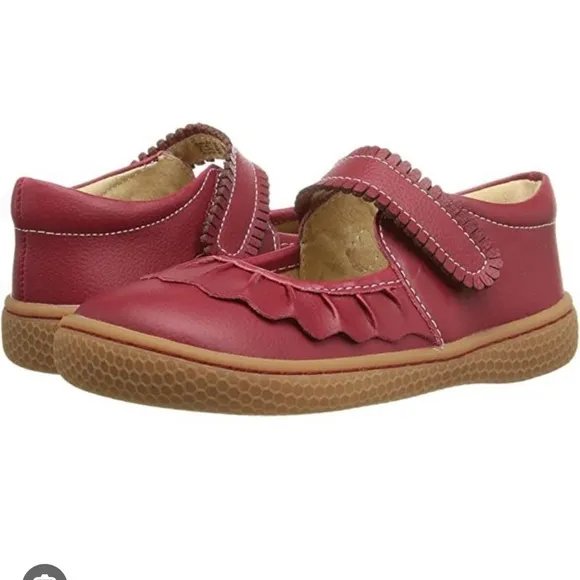 Livie and Luca Scarlet Ruche Shoes size 1Y