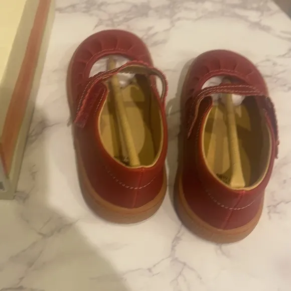 Livie and Luca Scarlet Ruche Shoes size 1Y