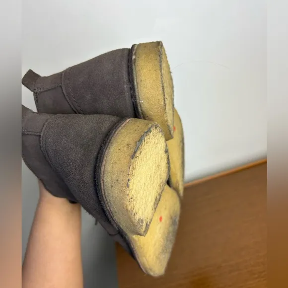 L.L Bean Chukka Boots Men Suede Leather Lace Slip on Brown Size 10.5M Old Money
