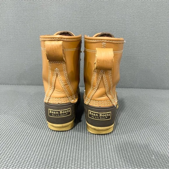 LL Bean Classic Bean Boots GoreTex Lined Womens Rubber Duck Boot Rain Boots Sz 7