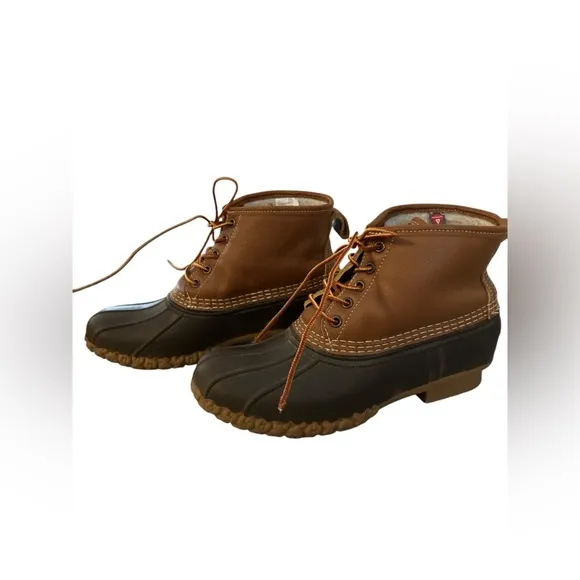LL Bean Lined Boots Size 9 Excellent Condition