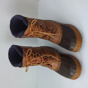 L.L. Bean Maine Gum Shoe 90s Felt Lined Hunting Boots USA Men Size 8