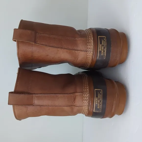 L.L. Bean Maine Gum Shoe 90s Felt Lined Hunting Boots USA Men Size 8