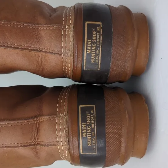 L.L. Bean Maine Gum Shoe 90s Felt Lined Hunting Boots USA Men Size 8
