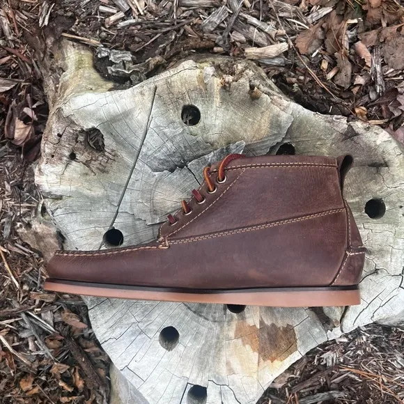 LL BEAN SIGNATURE LEATHER JACKMAN RANGER MOCCASIN BOOT SHOE SIZE 8