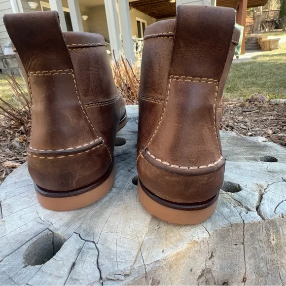 LL BEAN SIGNATURE LEATHER JACKMAN RANGER MOCCASIN BOOT SHOE SIZE 8